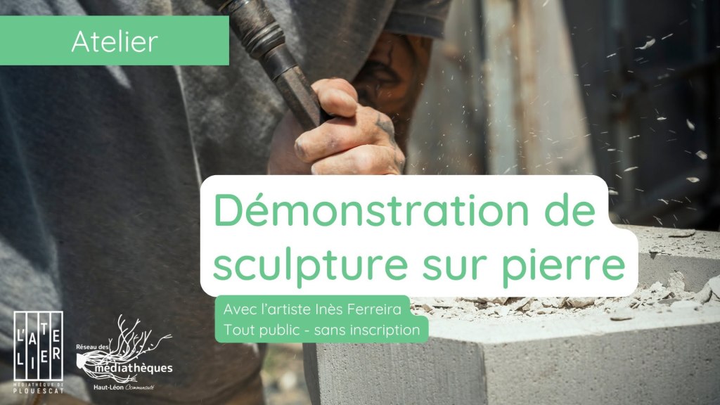 démonstration de sculpture sur&nbsp;pierre